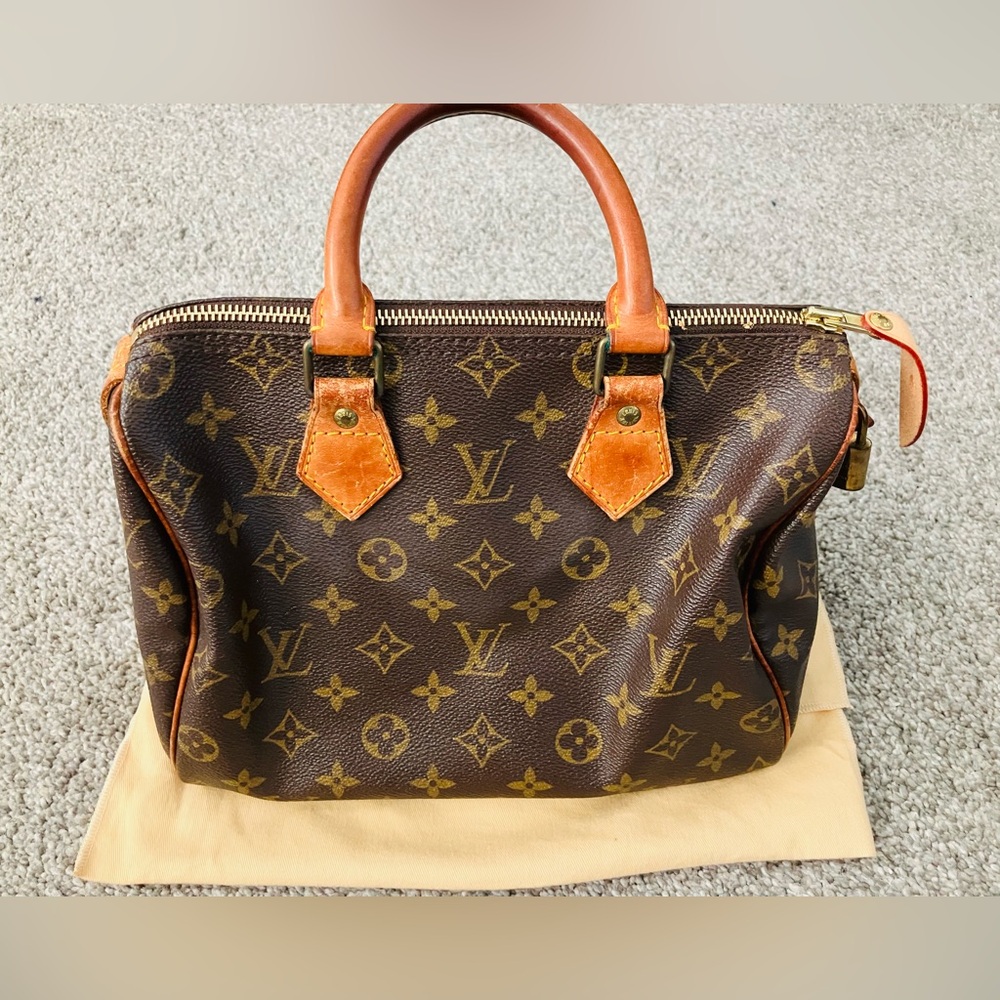 Vintage Louis Vuitton Monogram Top Handle Bag Speedy 25